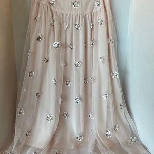 NWT Anthropologie Rose/Tyrie double layered skirt